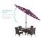 Best Choice Products 10ft Solar LED Lighted Patio Umbrella w/ Tilt Adjustment, UV-Resistant Fabric